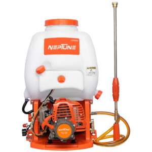 Neptune Knapsack Power Sprayer with 2 Stroke Advanced Technology Petrol Engine -26 CC, Capacity 16 Liter Backpack Sprayer for Pesticides, Agriculture, Gardens, Commercial Spray -NF-608