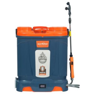 Neptune Silver Pro-13+ Knapsack Battery Sprayer 12V 12Ah Double Motor, 18L Tank, Digital Battery Indicator & 5 Nozzles for Agriculture & Farming