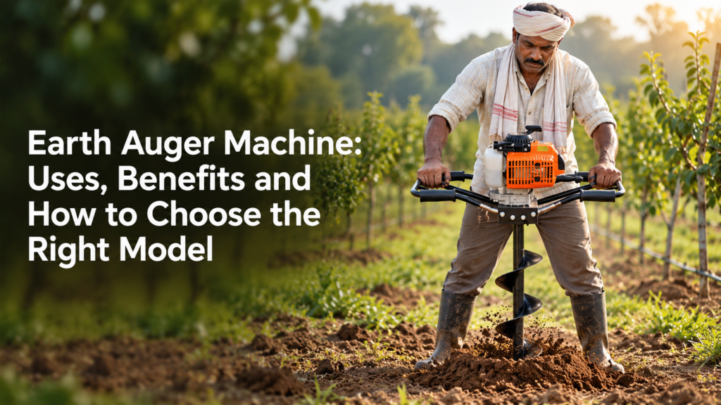 Earth Auger Machine: Uses, Benefits and How to Choose the Right Model